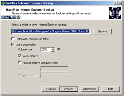 backup internet explorer