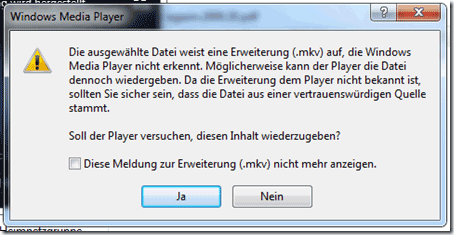 mkv wiedergeben