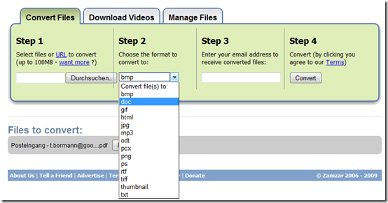 pdf in word