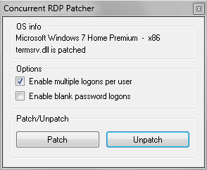 Windows 7 Home Premium patch