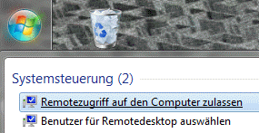 Windows 7 Remotedesktopverbindung