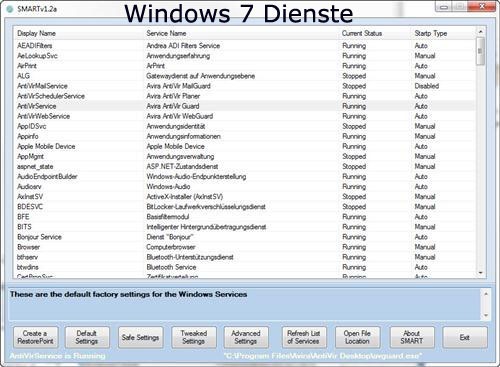 Windows 7 Dienste