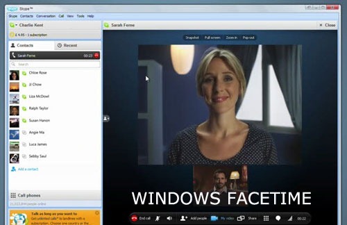 windows facetime