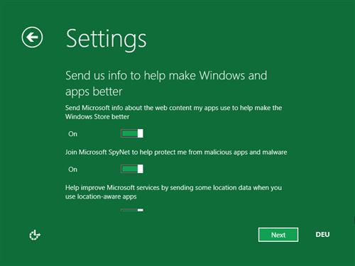 Windows 8 Hilfe senden