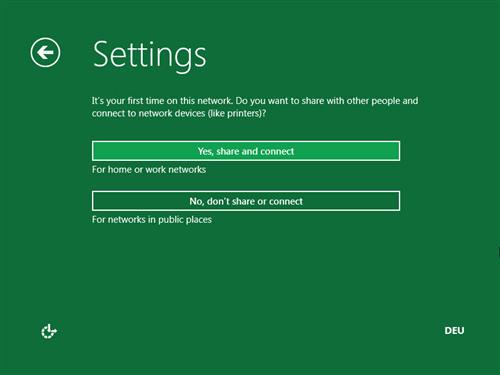 Windows 8 Netzwerkfreigaben aktivieren